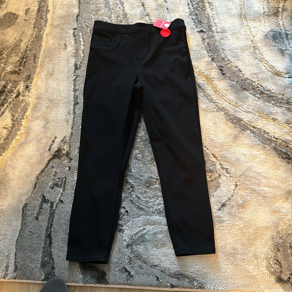 Black Spanx ankle Jean-ish leggings- petite M